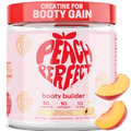 Peach Perfect Creatine for Women Booty Builder, Muscle Builder, Energy Boost, Peach Flavor, Cognition Aid | Collagen, BCAA, Lean Muscle, Creatine Monohydrate Micronized Powder, Alt Creapure, 30 Svgs