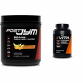 Post JYM Active Matrix Post-Workout with BCAAs, Glutamine & More + Vita JYM Sports Multivitamin for Athletes, 60 Tablets