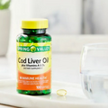 Spring Valley Cod Liver Oil plus Immune Health Dietary Vitamins A D3 Supplement