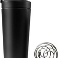 740 ml Shaker Bottle with Matte Black Finish,Stainless Steel Protein Shaker