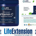 NEW! Life Extension Effervescent Vitamin C Magnesium Crystals 180g FREE Ship!