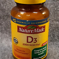 Nature Made Vitamin D3 2000 IU (50 mcg) Tablets 100 - Exp. 02/25