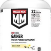 Muscle Milk Gainer Protein Powder, Vanilla Creme, 32g Protein, 5 Pound