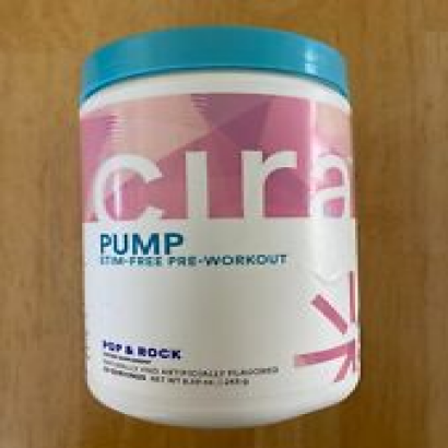 Cira Pump Stimulant-Free Pre Workout Powder for Focus & Endurance Pop & Rock
