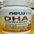 NOW Foods Kid's Chewable DHA Fruit Flavor 100 mg 60 Softgel Brain Health 3/24EXP