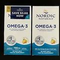 x2 Nordic Naturals Omega-3 690mg HEART HEALTH Immune Support 60 Soft Gels 25/26