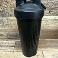 Black Blender Bottle w/ Shaker Ball Leak Proof Protein Gym Drink Mix 600ml, 20oz