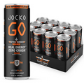 Jocko GO Energy Drink KETO Vitamin B12 Vitamin B6 Nootropic Monk Fruit (12 Pack)