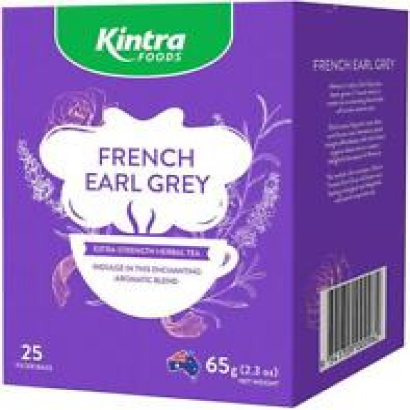 Kintra Foods Herbal Tea Bags - French Earl Grey, 25 Piece