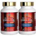 2 x Antarctic Krill Oil with phospholipids DHA EPA Astaxanthin 500mg 120softgels