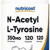 Nutricost N-Acetyl L-Tyrosine (NALT) 350mg, 120 Capsules - Gluten Free, Non-GMO
