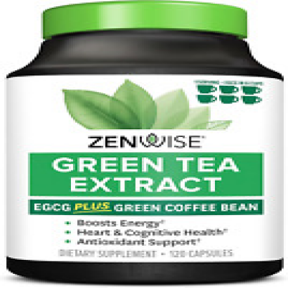 Zenwise Green Tea Extract with EGCG & Vitamin C - Antioxidant & Immune Supplemen