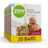 ZonePerfect Protein Bars, 14g Protein, 17 Vitamins & Minerals, Protein Snack, Cinnamon Roll, 20 Bars