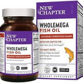 New Chapter Wholemega Fish Oil Supplement 120 Softgels Exp 9/24+