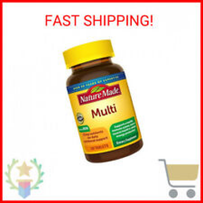 Nature Made Multivitamin Tablets with Iron, Multivitamin for Women and Men for D
