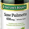 Nature's Bounty Saw Palmetto 450 mg 250 Count Capsules - Exp. Date - 2026