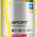 C4 Sport Pre Workout Powder Fruit Punch - NSF Certified for Sport | 30 Servings,