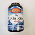 Carlson Elite Dha Gems 1,000 mg 120 gels Best By: 10/25