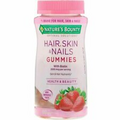 3 Packs Nature’s Bounty Optimal Solutions Hair, Skin & Nails Gummies, Strawberry