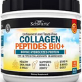 BioSchwartz Collagen Peptides Bio+ Powder Grass Fed, Skin Hair, Unflavored 16oz