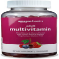 Amazon Basics Adult Multivitamin, 150 Gummies, 75-Day Supply, Mixed Berry & Cher