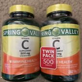 Spring Valley 500 mg Vitamin C Immune Health 250 Tablets Pack of 2 EXP 05/2025