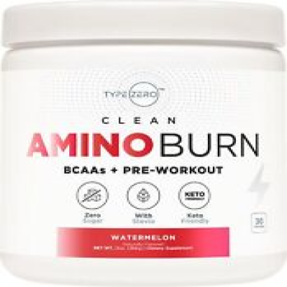 Type Zero AminoBurn - Vegan Amino Acids Energy Pre Workout Drink for Women/Me...
