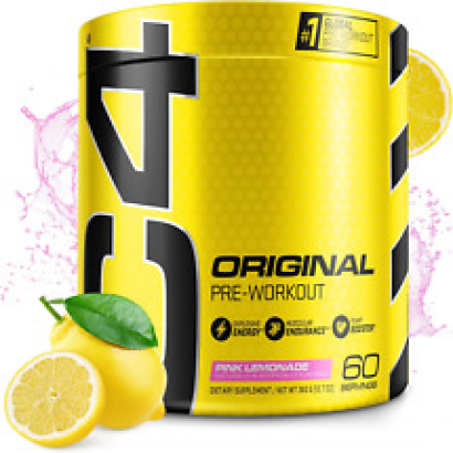 C4 Original Pre Workout Powder Pink Lemonade Vitamin C for Immune Support Sugar