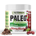 Paleo Perfection Double Chocolate Grass Fed Beef Collagen Protein Powder without Stevia - Paleo, Keto, SCD, AIP Protein Powder w/ Apple Fiber, Carrot, Broccoli - 1lb Protein Powder & Superfood Blend