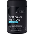 Sports Research Triple Strength Omega 3 Fish Oil 1250mg from Wild Alaska Pollock