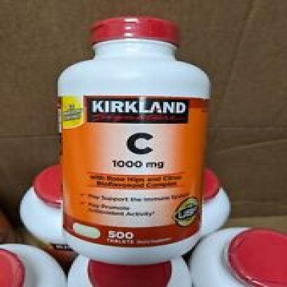Kirkland Signature Vitamin C 1000 mg., 500 Tablets Exp 04/2026 or later