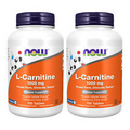 2 x NOW L Carnitine 1 000 mg Purest Form Amino Acid Fitness Support 100 Tabs