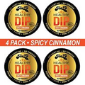 TeaZa Energy Healthy Dip Spicy Cinnamon Herbal Energy Pouches 4 Pack