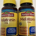 LOT OF 2 Natures Made Melatonin 3mg 120ct/each Exp25+ #7414