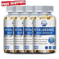 Hyaluronic Acid 850mg 4X 120 Capsules Vitamin C 30 mg For Joint and Skin Health