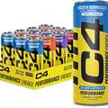 C4 Energy Drinks Variety Pack, Sugar Free Pre Workout Performance Drink with No