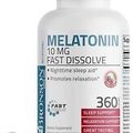 Bronson Melatonin 10mg Fast Dissolve Cherry Flavored 360 Count (Pack of 1)