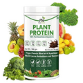 XONA Natural Plant Protein Powder, Brown Rice and Pea Protein, Stevia, Vegan Protein for Men & Women (500gm - Chocolate Flavor)