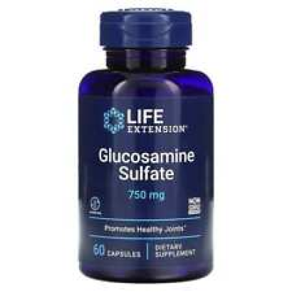 Life Extension Glucosamine Sulfate 750mg 60Caps Supports Knee Comfort and Joint