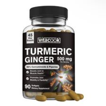 Vitacook Turmeric Curcumin 400 mg with Black Pepper and Ginger Healthy Joint 90c