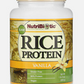 NutriBiotic Raw Rice Protein Vanilla 1 lb 5 oz 600 g Egg-Free, Gluten-Free,