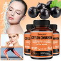 Ceylon Cinnamon Supplement, Best Vegan Real Cinnamon Powder - 30 To 120 Capsules