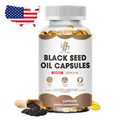 Black Seed Oil Capsules 200mg 120 Softgels - Cold Pressed Black Cumin Seed Oil