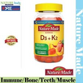 Nature Made D3 + K2 Gummies, 110 Count