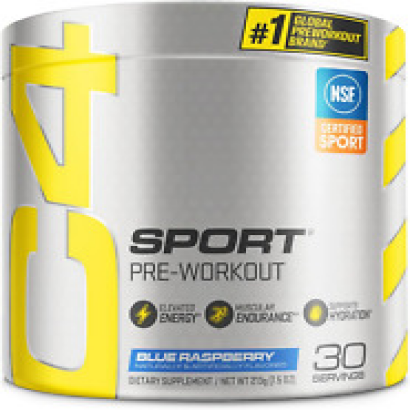 C4 Sport Pre Workout Powder Blue Raspberry - Pre Workout Energy with Creatine +