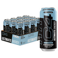 C4 Ultimate Sugar Free Energy Drink 16Oz (Pack of 12) | Arctic Snow Cone | Pre W
