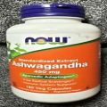 NOW FOODS Ashwagandha 450 mg - 180 Veg Capsules, Exp 12/26, NEW & SEALED