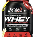VitalStrength 100% Premium Whey Protein 2kg Vanilla Ice Cream