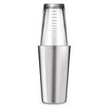 Double Wall Boston Shaker with Silicone Seal and Ounce/Milliliter Measurement...