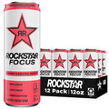 Rockstar Focus Zero Sugar Energy Drink, Watermelon Kiwi Flavor, Lion’s Mane